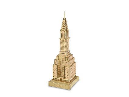 Woodcraft Dřevěné 3D puzzle Chrysler Building přírodní
