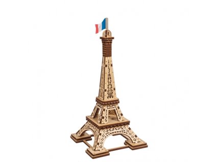 Ugears 3D dřevěné mechanické puzzle Eiffelova věž
