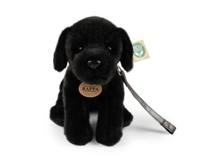 Rappa Plyšový pes labrador černý 25 cm ECO-FRIENDLY