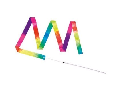 Goki Gymnastická stuha s hůlkou Duha