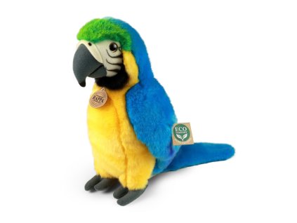 Rappa Plyšový papoušek Ara 28 cm ECO-FRIENDLY