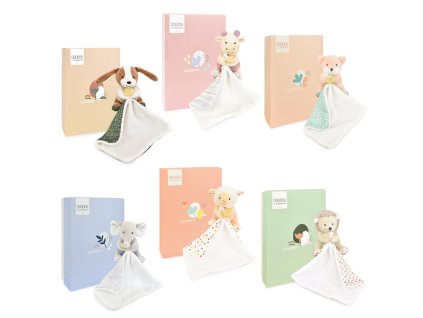 Doudou Plyšové zvířátko s dečkou 11 cm 1 ks