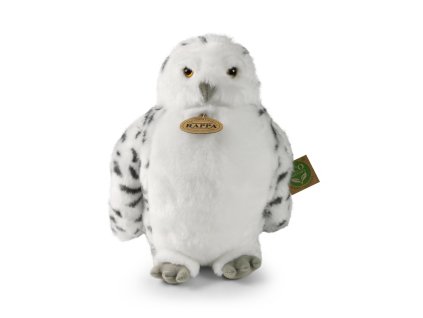 Rappa Plyšová sova/sovice sněžná s otáčející hlavou 28 cm ECO-FRIENDLY