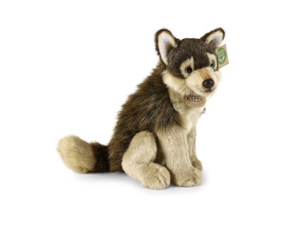 Rappa Plyšový vlk sedící 28 cm ECO-FRIENDLY