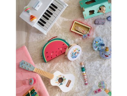 Vilac Dřevěná hudební sada Zvířata světa Sarah Betz