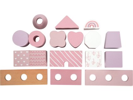 small foot Nasazování na tyč Domeček růžový