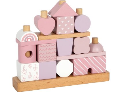 small foot Nasazování na tyč Domeček růžový