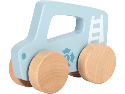 small foot Dřevěné auto na tlačení Modré