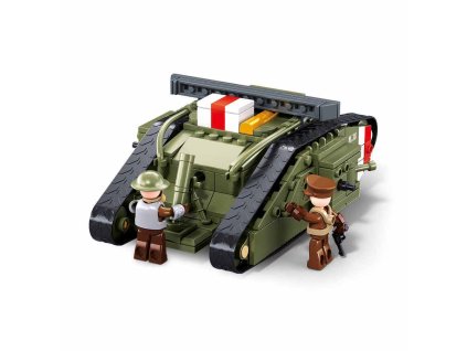 Sluban Army M38-B1296 Tank WWII Mark Vs