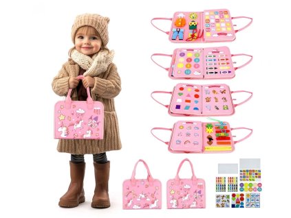 2Kids Toys Senzorická busy kniha Jednorožec 3