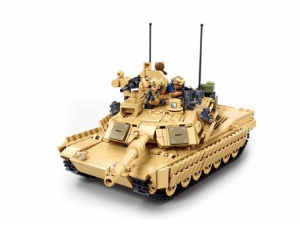 Sluban Model Bricks M38-B1365 Bitevní tank M1A2 Abrams TUSK II 2v1