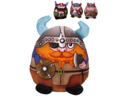 PLYŠ Wiking postavička 13cm třpytivé rohy 4 druhy *PLYŠOVÉ HRAČKY*