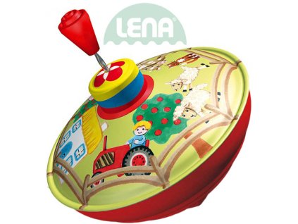 LENA Hra dětská káča vlk Selský dvůr 13cm kov