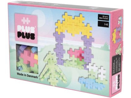 STAVEBNICE Plus-Plus Midi Pastel Altánek 2D/3D set 50 dílků plast