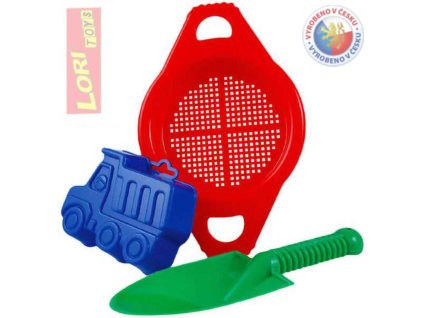 LORI 215 Rýč, sítko a 1 bábovka v sadě na písek