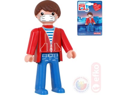 EFKO IGRÁČEK s rouškou figurka Kluk Pomáhej s Igráčkem limitovaná edice