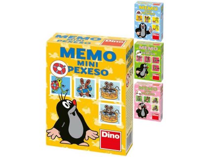 DINO Hra pexeso memo mini Krtek (Krteček) 4 druhy *SPOLEČENSKÉ HRY*