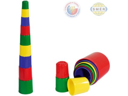SMĚR Kubus (kostky) pyramida kulatá Plast BABY