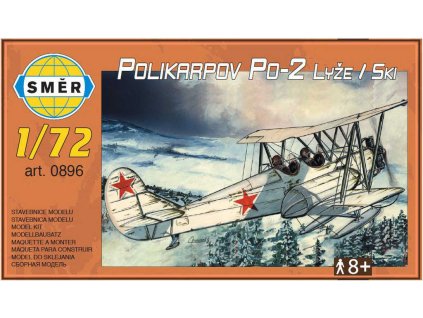 SMĚR Model letadlo dvouplošník Polikarpov Po-2 Lyže 1:72 (stavebnice letadla)