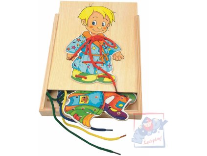 WOODY DŘEVO Skříň šatní šněrovací kluk