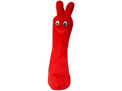 MAC TOYS PLYŠ Bludišťák 30cm červený maskot *PLYŠOVÉ HRAČKY*