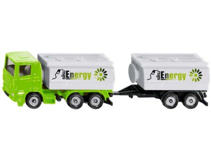 SIKU Auto kamion cisterna set s vlekem kovový model 1690