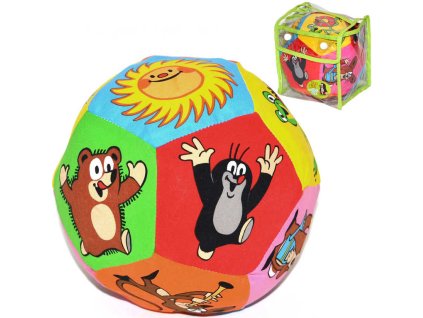 KRTEK Baby soft míček textilní 16cm Krteček v igelitové tašce