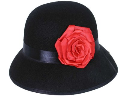 KARNEVAL Klobouk dámský dospělý černý *KARNEVALOVÝ DOPLNĚK*