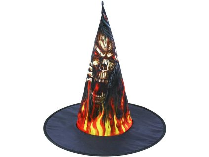 KARNEVAL Klobouk čarodějnice zombie pro dospělé *KARNEVALOVÝ DOPLNĚK*