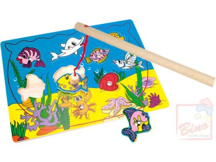 BINO DŘEVO Puzzle magnetické akvárium * DŘEVĚNÉ HRAČKY *
