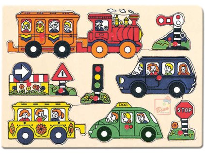 BINO DŘEVO Puzzle doprava * DŘEVĚNÉ HRAČKY *