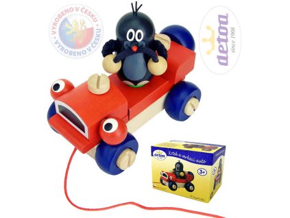 DETOA  KRTEK a mrkací auto s Krtečkem * DŘEVĚNÉ HRAČKY *