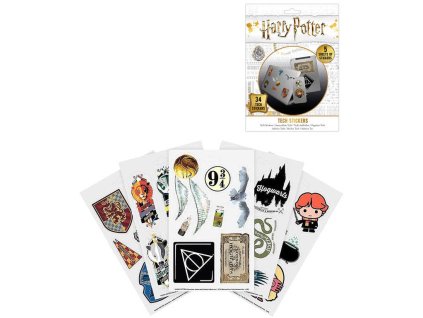 Samolepky vinylové Harry Potter 34ks sada 5 archů