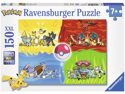 RAVENSBURGER Puzzle XXL Pokémoni 49x36cm skládačka 150 dílků