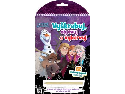 JIRI MODELS Vyškrabuj, objevuj, vybarvuj Ledové Království kreativní sešit