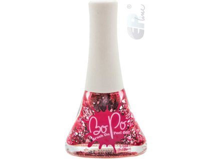 EP Line BO-PO Lak na nehty slupovací růžový se třpytkami Sparkles