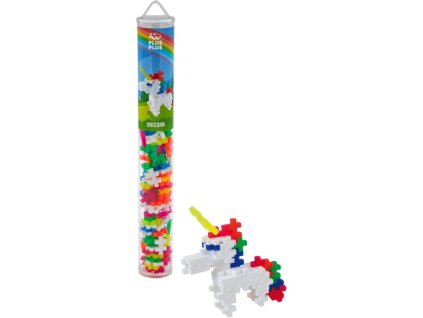STAVEBNICE Plus-Plus Jednorožec 2D/3D set 100 dílků v tubě plast
