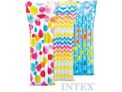INTEX Lehátko nafukovací s potiskem 183 x 69 cm matrace do vody 3 druhy