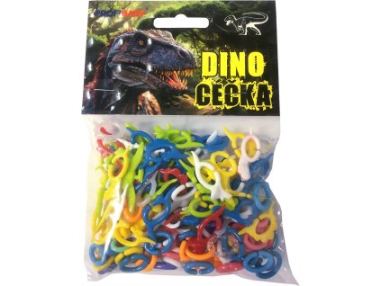 PROFIBABY Céčka dino barevná retro set 150ks v sáčku plast
