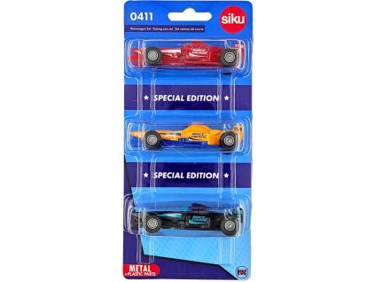 SIKU Auto závodní formule set 3ks závodnička model kov 0411
