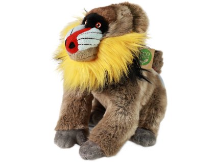 PLYŠ Opice Mandril 28cm Eco-Friendly *PLYŠOVÉ HRAČKY*