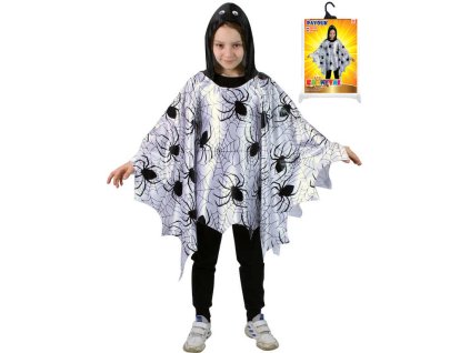KARNEVAL Plášť pavouk s kapucí (104-150cm) 3-10 let *KOSTÝM*