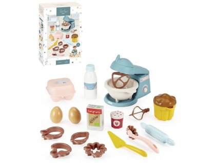 ECOIFFIER Malý cukrář herní set dětský šlehač s nástroji a maketami potravin