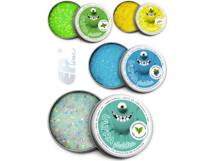 EP line Inteligentní plastelína 80g chytrá hmota s vuní a glitry s kuličkami