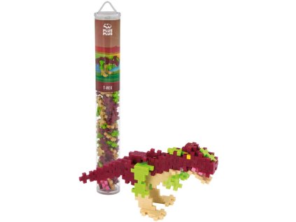 STAVEBNICE Plus-Plus Dino T-Rex 2D/3D set 100 dílků v tubě plast