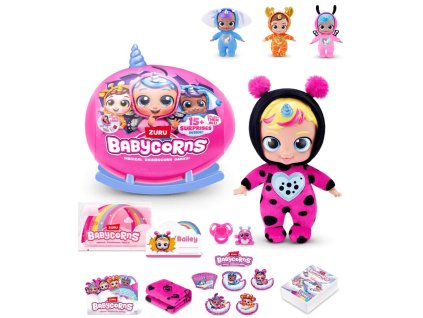 ASMODEE Babycorns S1 Miminko s doplňky 15 překvapení v kolébce 4 druhy