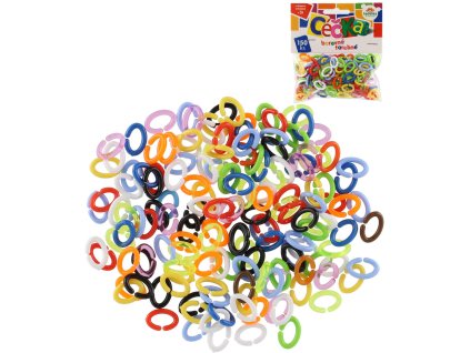 Céčka barevná set 150ks retro mix barev v sáčku