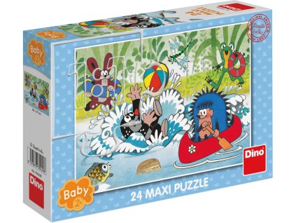 DINO Puzzle baby maxi 24 dílků Krtek ve vodě (Krteček) 66x47cm skládačka
