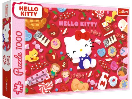 TREFL PUZZLE Hello Kitty 68x48cm skládačka 1000 dílků