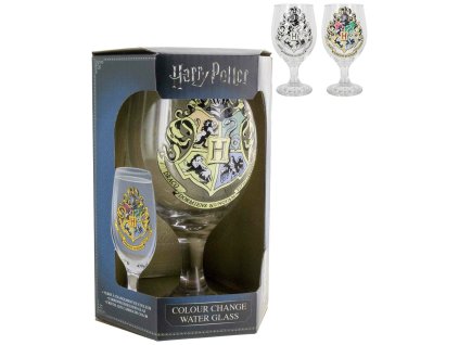 Sklenice kouzelná Harry Potter 420ml měnící se znak Bradavic